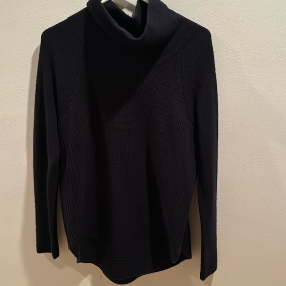 Vince Cashmere Wool Sweater, Cowl Neck Side Zip Small - Picture 2 of 7